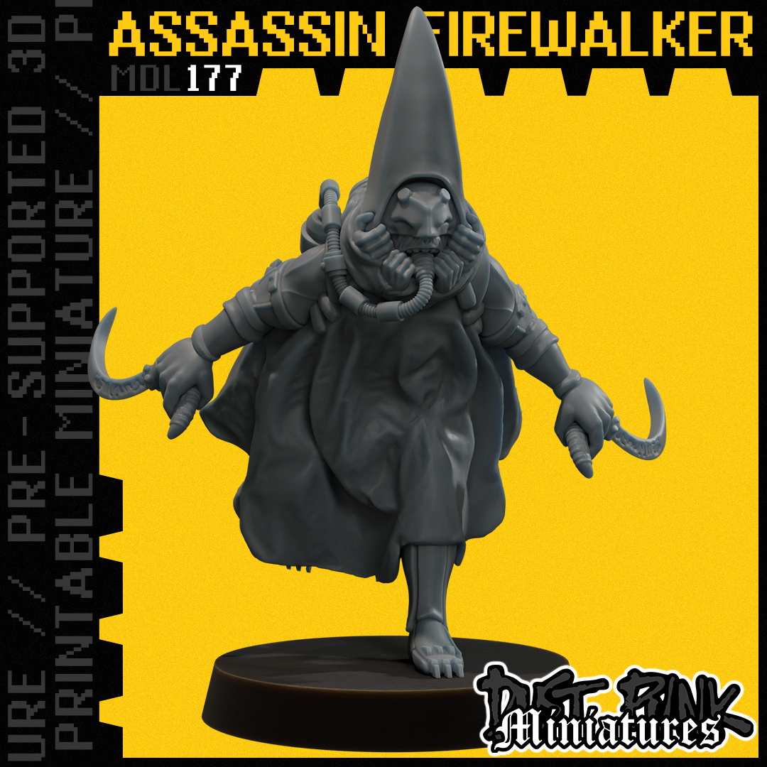 MDL177 ASSASSIN FIREWALKER [PRE-SUPPORTED]